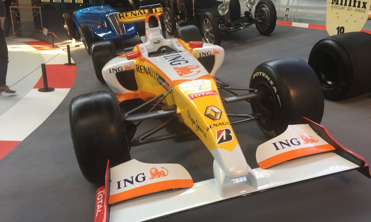 Renault Formula 1 R28 on display Autoworld, Belgium.